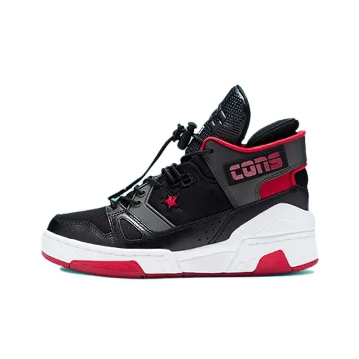 Converse ERX 260 Casual Durevoli Scarpe da Skate High-Top per Bambini Sneakers per Bambini Nero Rosso 265219C