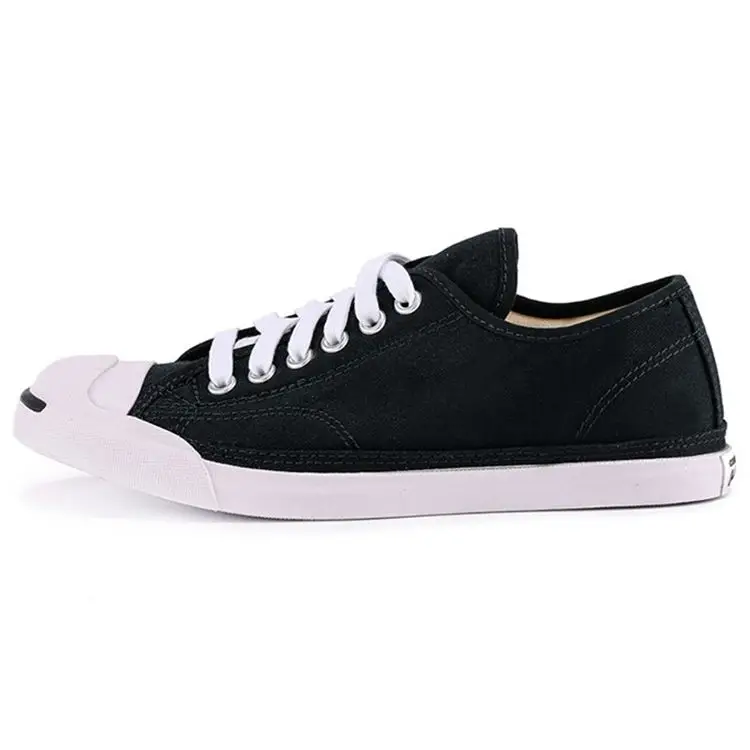 Converse Jack Purcell Scarpe Comode Casual Basse in Tela da Donna Sneakers Nere 570483C