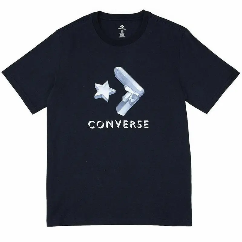 Maglia a Maniche Corte Uomo Converse Crystals | Converse Nero
