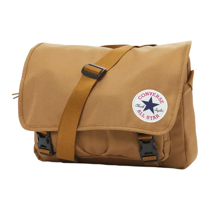 Converse Messenger Casual Sportivo Logo Poliestere Borsa a Tracolla Messenger Unisex Marrone 10026011-A06 Brown