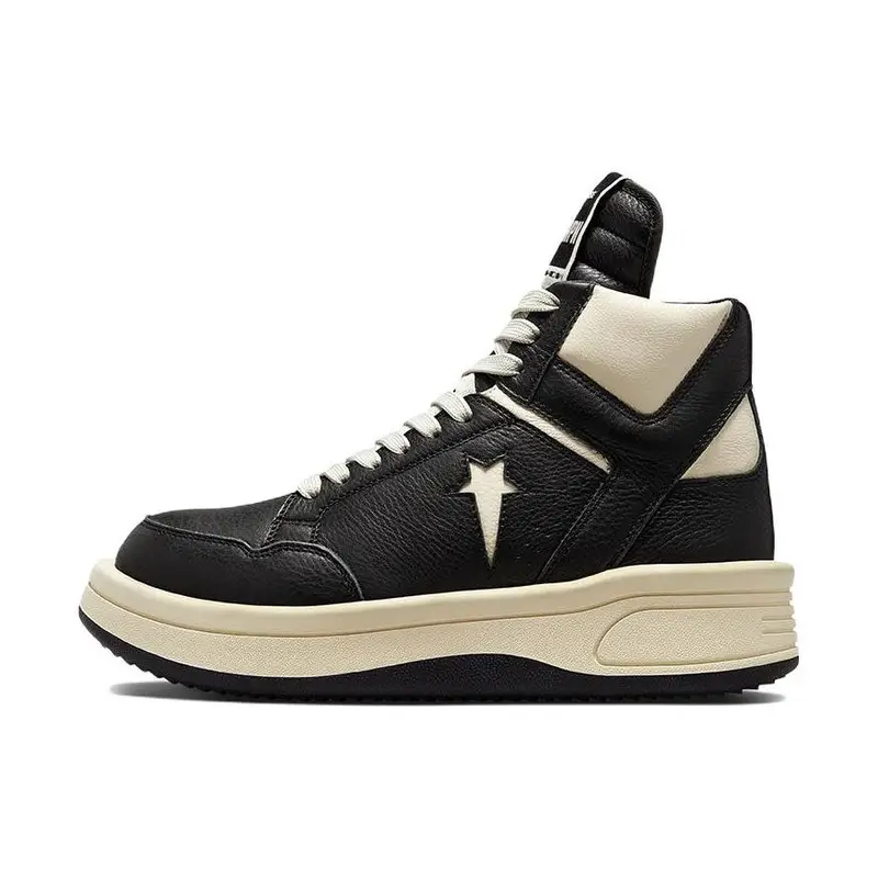 Converse Rick Owens x DRKSHDW TURBOWPN Mid Nero Nuvola Crema Sneakers Unisex Egret A03945C