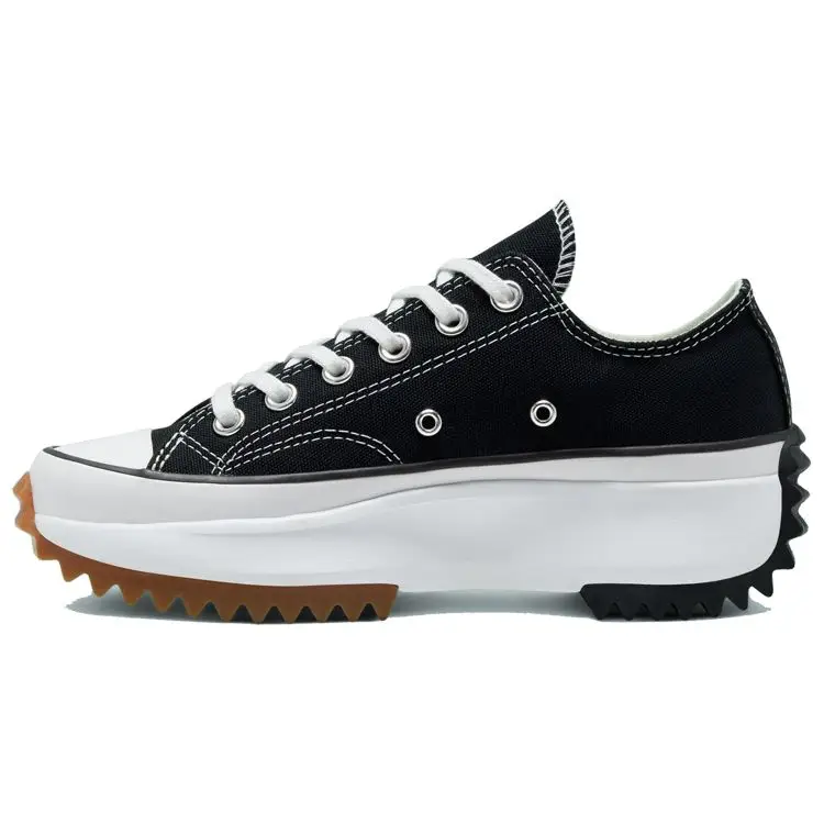 Converse Run Star Hike Low Nero Gomma Sneakers Unisex Bianco 168816C