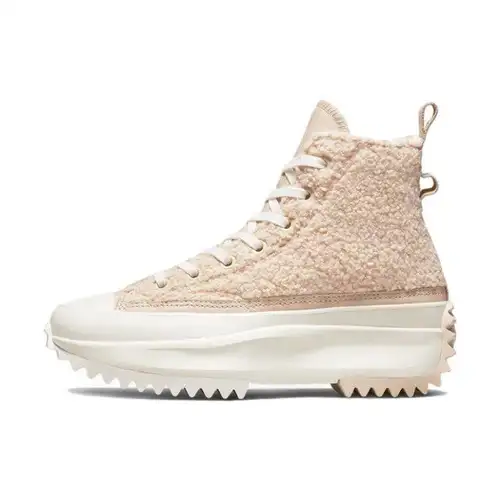 Converse Run Star Hike Platform High Sherpa - Farro Sneakers Unisex Rosa Aironato A04258C
