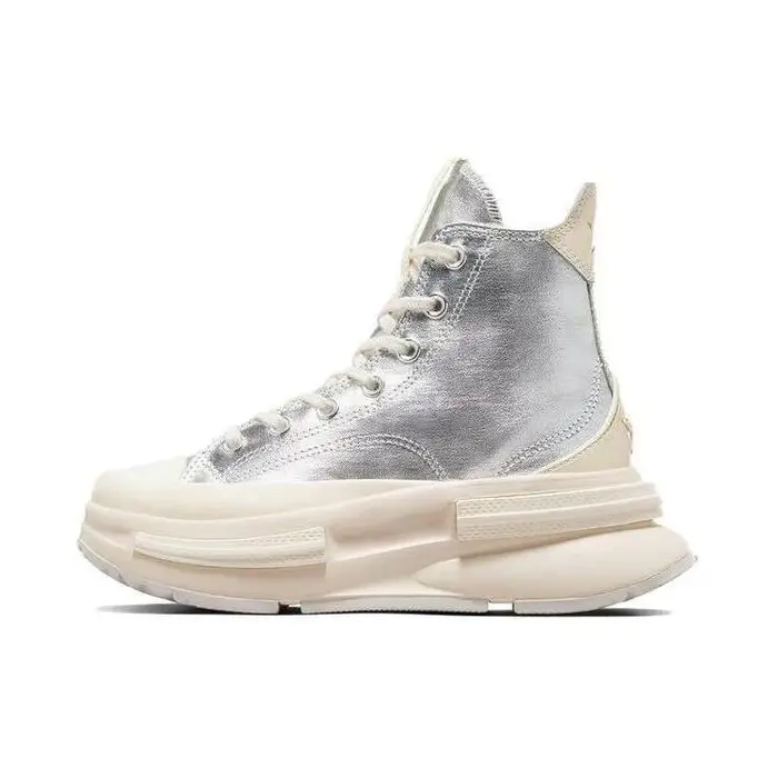 Sneakers Alte in Tela Converse Run Star Legacy CX Donna Sneakers Argento Bianco A09900C 35 5