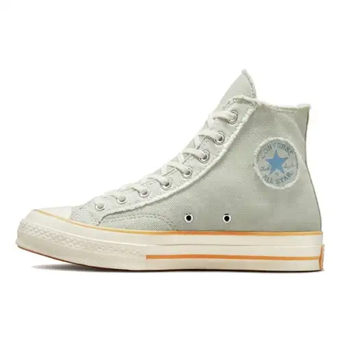 Converse Sneakers Unisex Chuck 70 High Denim Lavato Blu Azzurro Indaco-Ossido A02287C