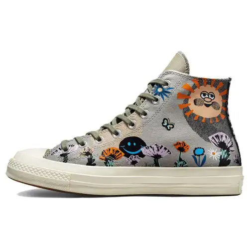 Converse Sneakers Unisex Chuck 70 High Floral Verde Ardesia-Salvia Multi 172935C