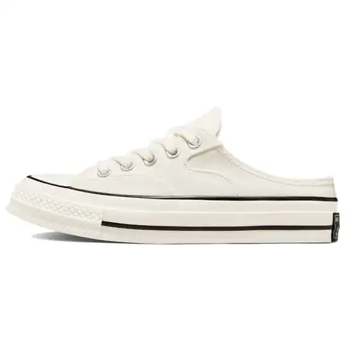 Converse Sneakers Unisex Chuck 70 Mule Egret Bianco Nero 172592C