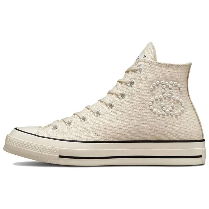 Converse Sneakers Unisex Stussy x Chuck 70 High Fossil Marrone Naturale-Avorio Nero A02051C 46 5