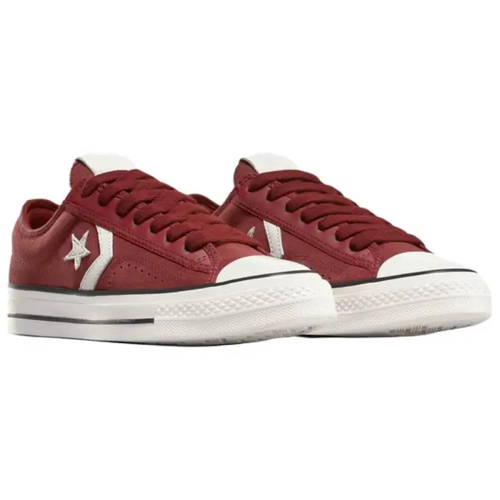 Converse Star Player 76 Low Suede Remix - Rottin Apple Sneakers Unisex Rosso Bianco Vintage A13239C 40 5