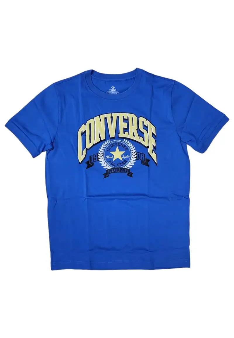 Converse T-shirt Ragazzo Azzurro 2876982