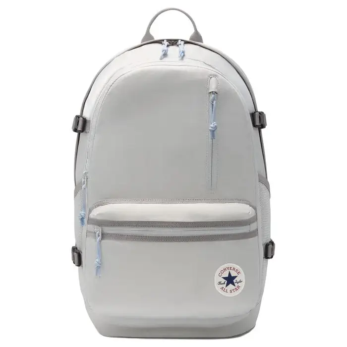 Converse Zaino Straight Edge Logo Chiusura con Cerniera Poliestere Zaino Unisex Grigio 10021138-A14 Sky Blue