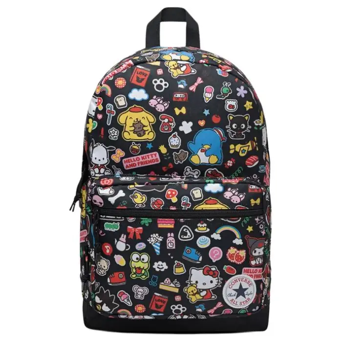 Converse Zaino X Hello Kitty And Friends Collaborazione 19,5L Chiusura con Cerniera Poliestere 600D Zaino Donna Nero WA5874-023 Black