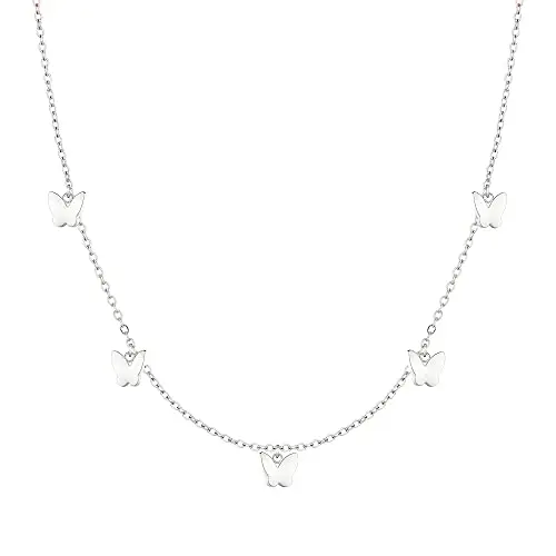 Cool Time Collana per bambini in acciaio inox, 41 cm, Acciaio inossidabile, Senza Gemme