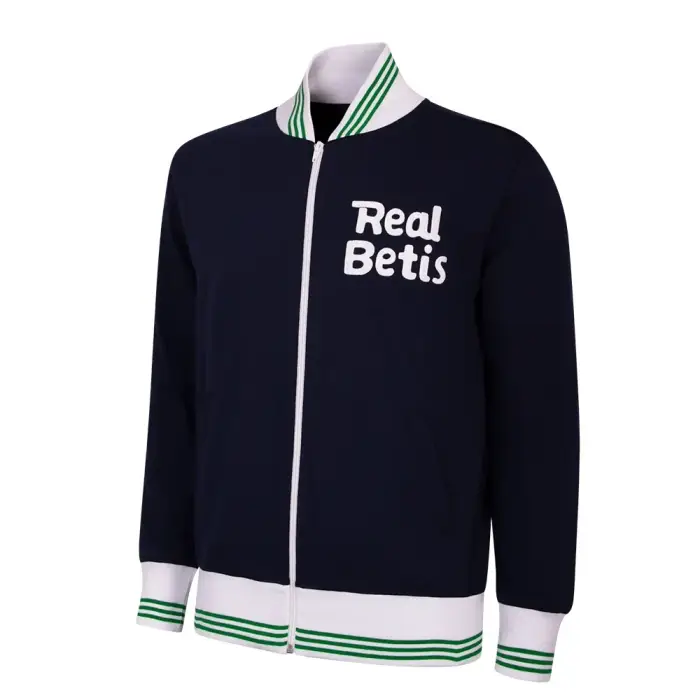 Copa Football Giacca da allenamento Real Betis Sevilla anni 70 Szusza Retro Bleu