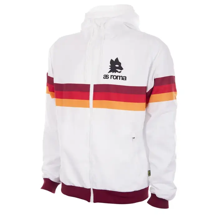 Copa Football Giacca sportiva AS Roma 1980 s Retro Blanc