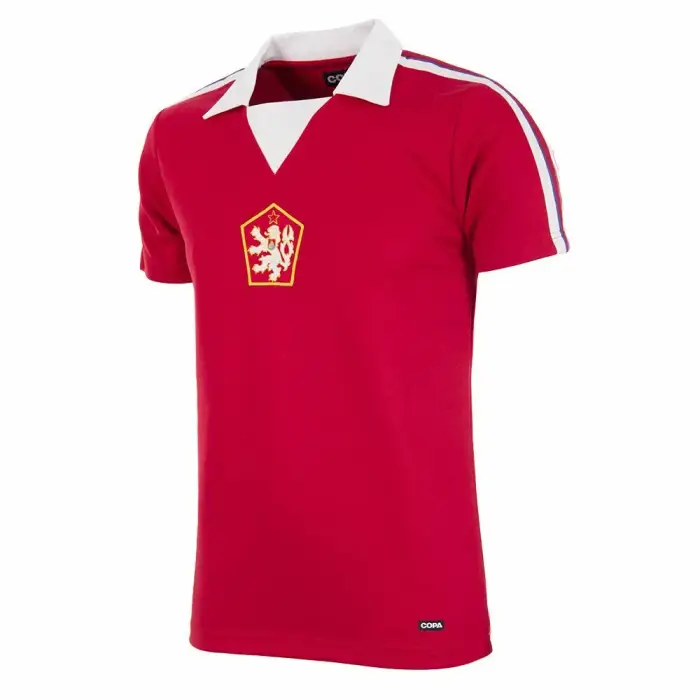 Copa Football Jersey Tchécoslovaquie 1976 Rouge
