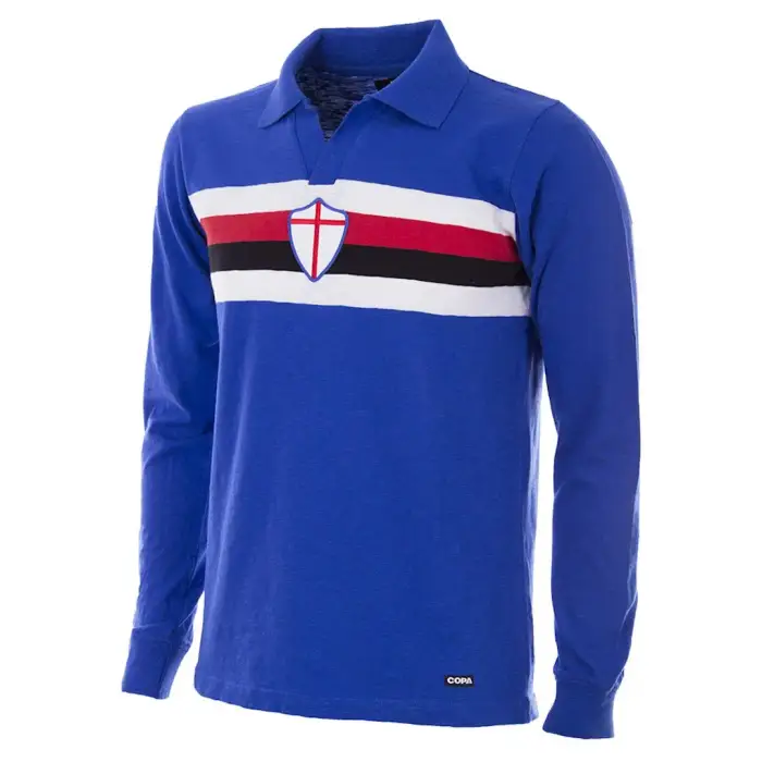 Copa Football Maglia a maniche lunghe Copa U C Sampdoria 1956/57 Bleu