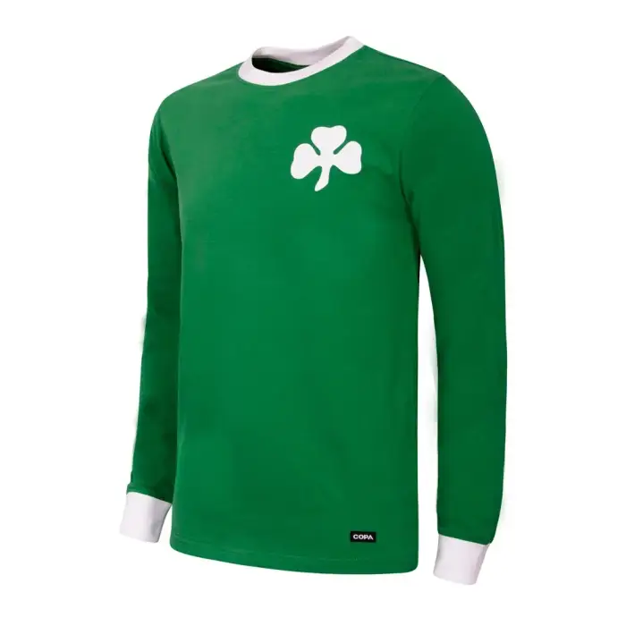 Copa Football Maglia a maniche lunghe Panathinaikos 1971 Retro Vert
