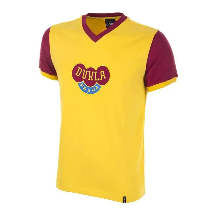 Copa Football Maglia Away Dukla Prague 1960 s Jaune