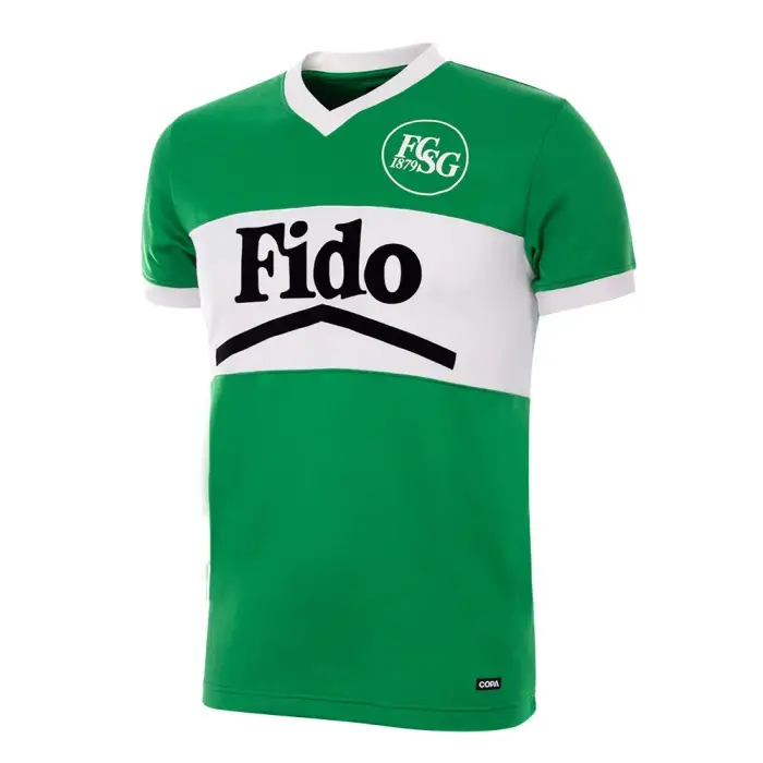 Copa Football Maglia FC Saint-Gall 1984 Retro Vert
