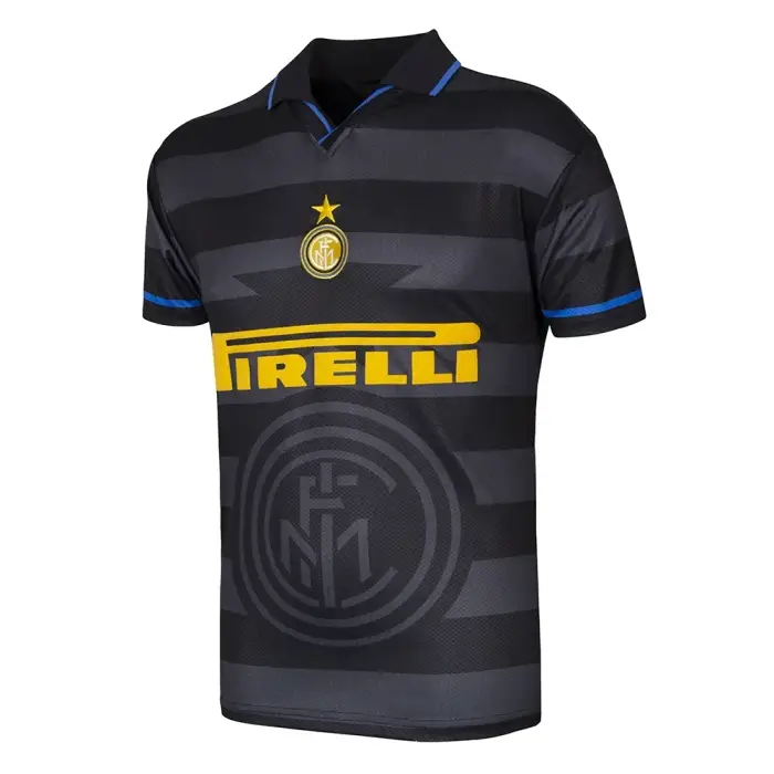 Copa Football Maglia gara Away Inter Milan 1997/98 Retro Noir