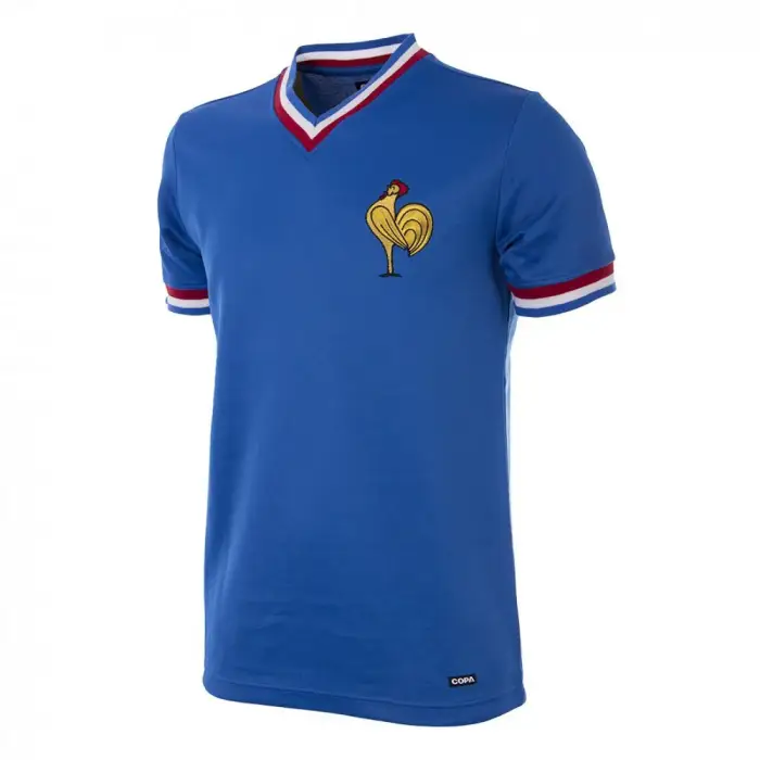 Copa Football Maglia retrò Copa France 1971 Bleu