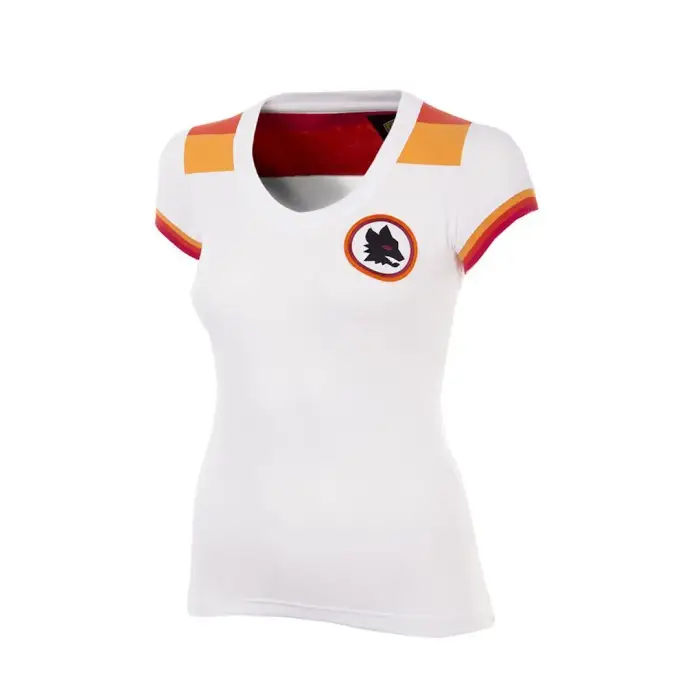 Maglia retro da donna Copa AS Roma1978/79 away Blanc