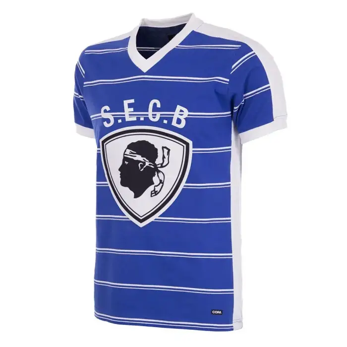 Copa Football Maglia retrò SC Bastia 1981/82 Bleu
