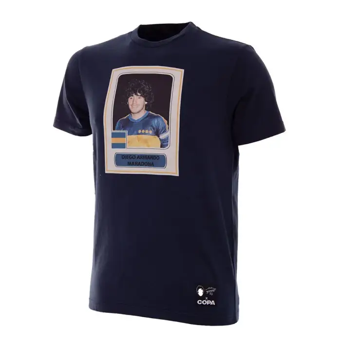 Maglietta con figurina Copa Maradona X Boca Bleu