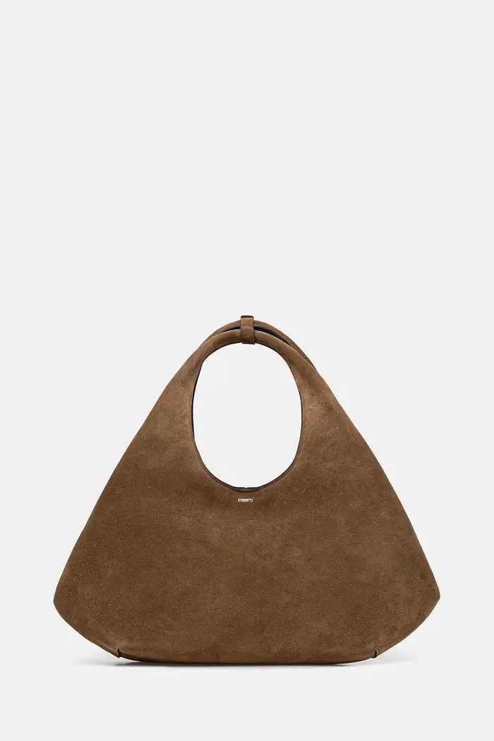 coperni borsa in pelle scamosciata Folded Marrone