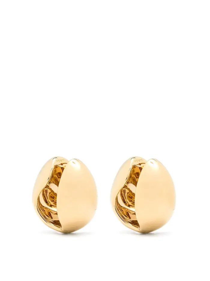 Coperni Orecchini Xl Creole Logo Oro