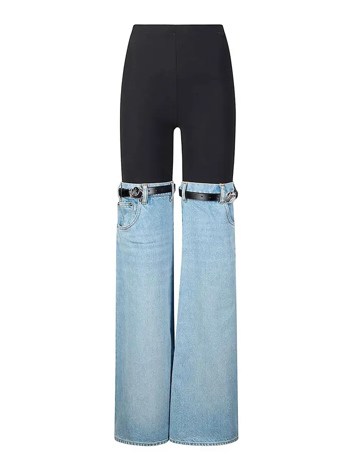 Coperni Pantaloni in denim ibrido
