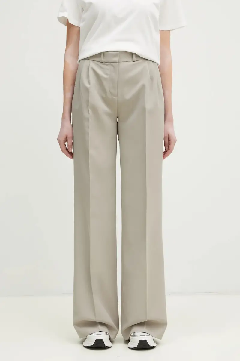 coperni pantaloni Wide Leg Tailored donna colore beige COPP90F3004