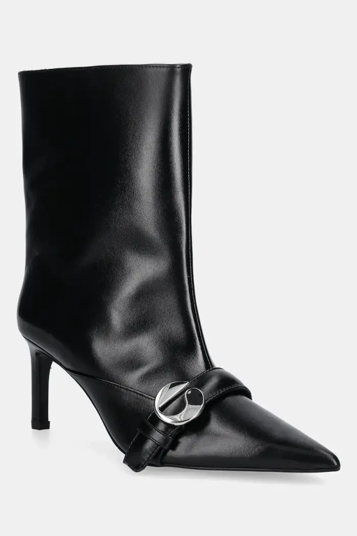coperni stivaletti alla caviglia in pelle Ankle Heeled Belt Boots Nero