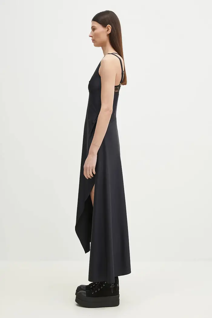 coperni vestito Asymmetric Long Nero