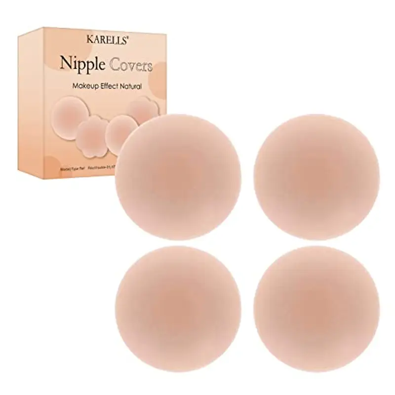 KARELLS Copricapezzoli in Silicone Riutilizzabili, 2 Paia