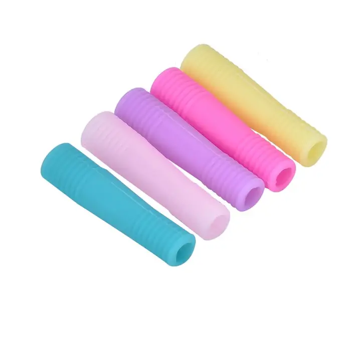10 Pezzi Manicure Silicone Manicotto Protettivo Copertura per Forbicine per Cuticole Unghie Forbicine per Pelle Morta 02