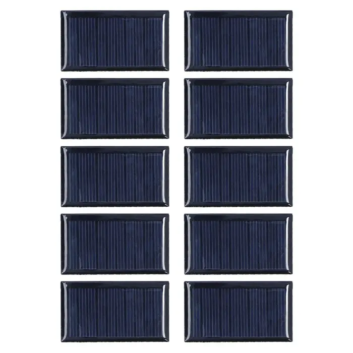 CosyHome 10pz Piccola Cella Solare Resistente agli Agenti Atmosferici Modulo Pannello Solare Fai-da-Te per Progetti Scientifici Luce