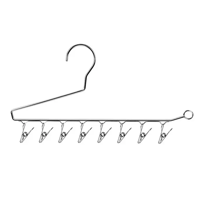CosyHome Appendino per Pantaloni Acciaio Inossidabile Antiscivolo Tipo Z Salvaspazio Aperto Organizzatore per Rack da Armadio per Pantaloni