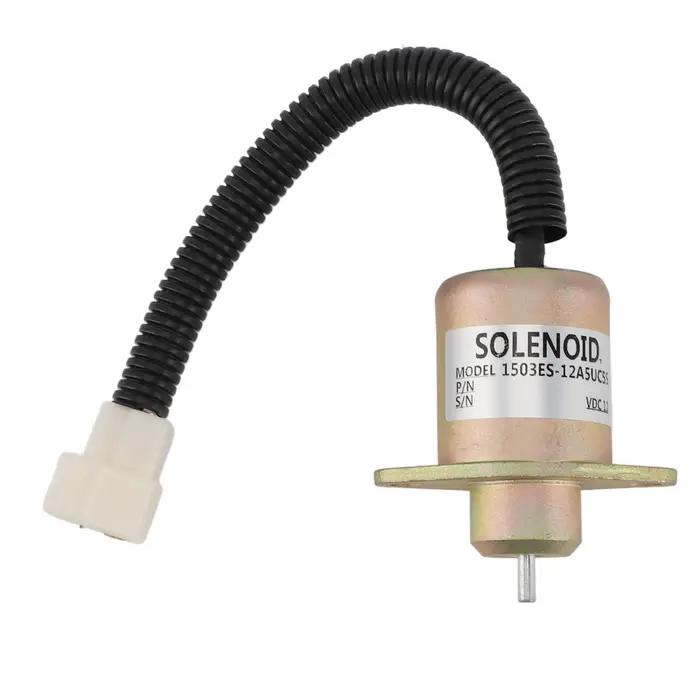 CosyHome Elettrovalvola Solenoide di Interruzione Carburante 12V 1503es 12a5uc5s Generatore di Arresto Carburante Preciso Anti-Interferenza
