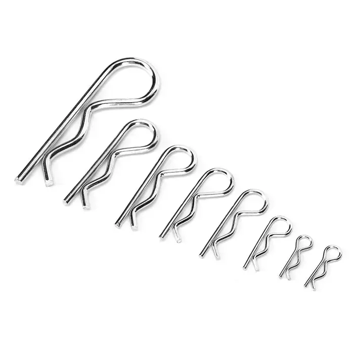 CosyHome Kit 125 Pezzi Fermo a R Clip per Gancio di Traino in Acciaio al Carbonio Antiruggine Resistente alla Corrosione