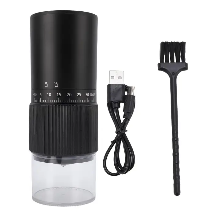CosyHome Macinacaffè Elettrico Automatico Ricaricabile Silenzioso Portatile Macchina per Macinare il Caffè con L(for 6 5-9kg) nero