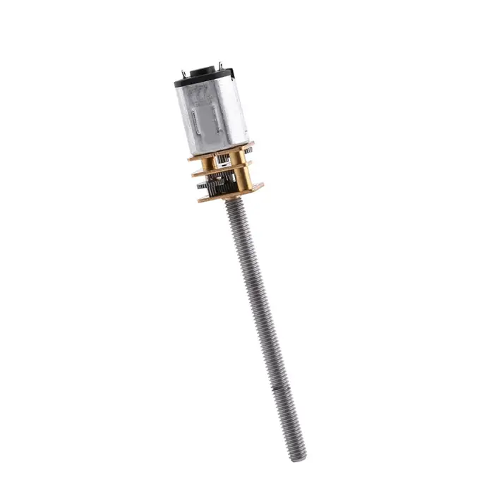 CosyHome Motore Micro ad Ingranaggi N20 DC 12V 400RPM Albero 16mm Riduttore a Vite M4x55mm con Scatola Ingranaggi