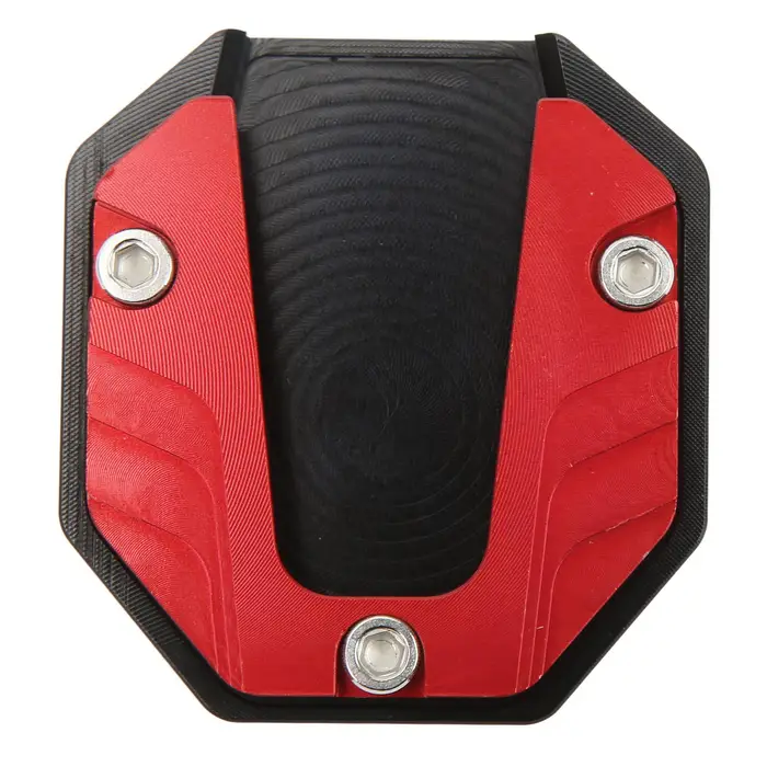 Piastra Pad Cavalletto Laterale Moto Supporto Piastra Pad Cavalletto Alta Resistenza Accessorio Rosso rosso