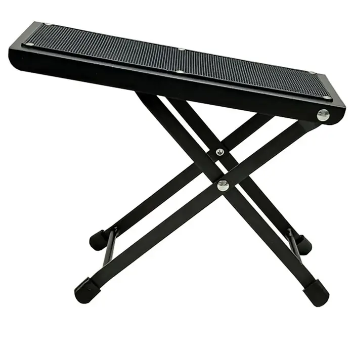 CosyHome Poggiapiedi per Chitarra 4 Posizioni Regolabile in Altezza Pieghevole Supporto Fermo per Strumento
