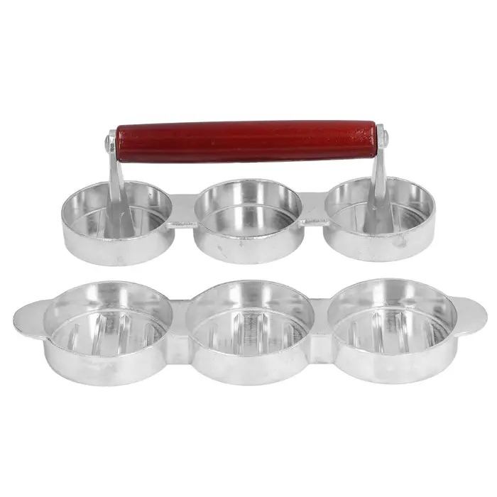 CosyHome Pressa per Hamburger Stampo per Polpette Mini Pressa per Hamburger per Picnic all Aperto Campeggio Barbecue L(for 6 5-9kg)