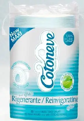 Cotoneve Dischetti Struccanti Maxi Con Alga Azzurra 50 Pezzi