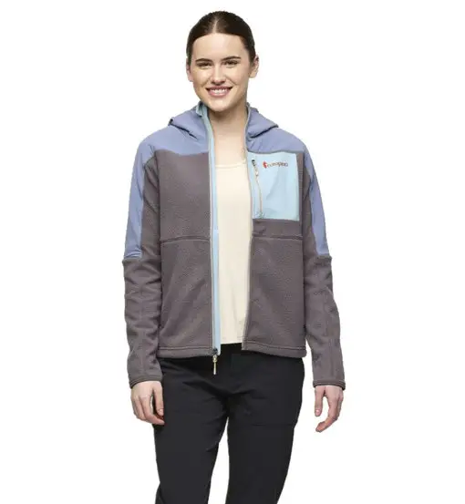 Cotopaxi Abrazo Hooded Full Zip W - felpa in pile - donna Light Blue
