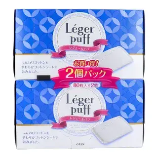 Cotton labo Leger Cotton Puff 80 pcs x 2