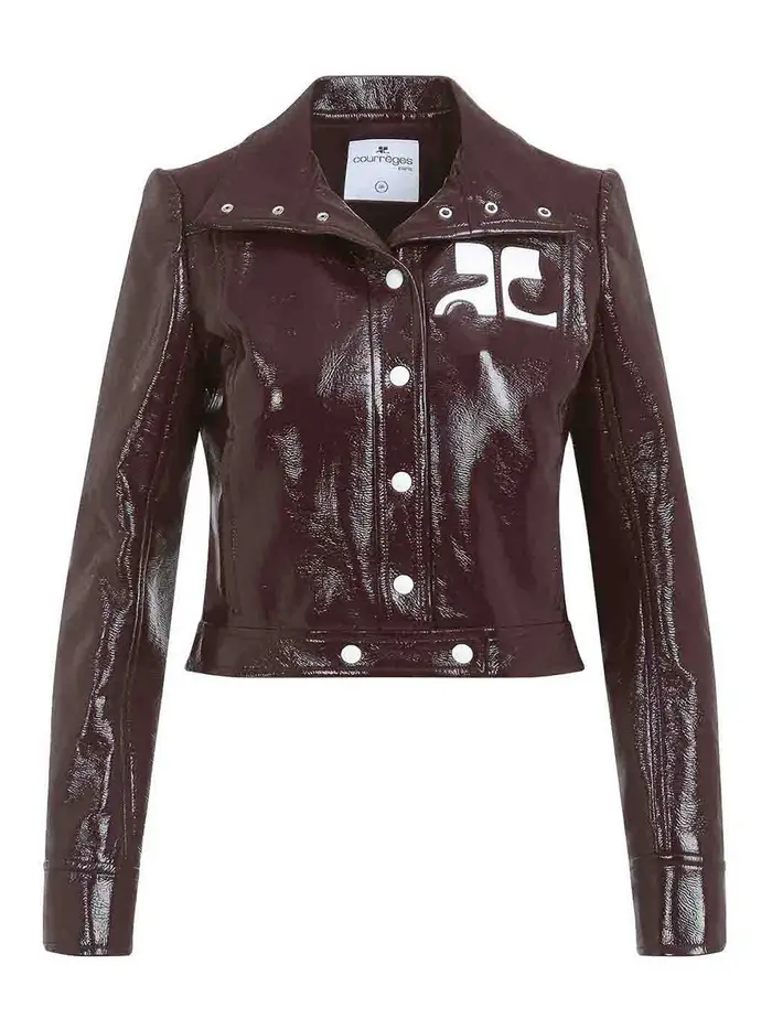 Courreges Giacca in vinile Courrreges Bordeaux